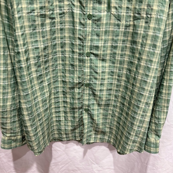ExOfficio Plaid Button Down Ventilated Outdoor Shirt 2XL Long Sleeve Lightweight - Picture 4 of 16